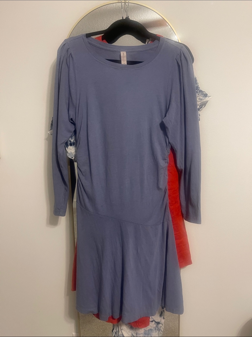 Anthropology Daily Practice Yoga Midi Dress with Long Sleeves